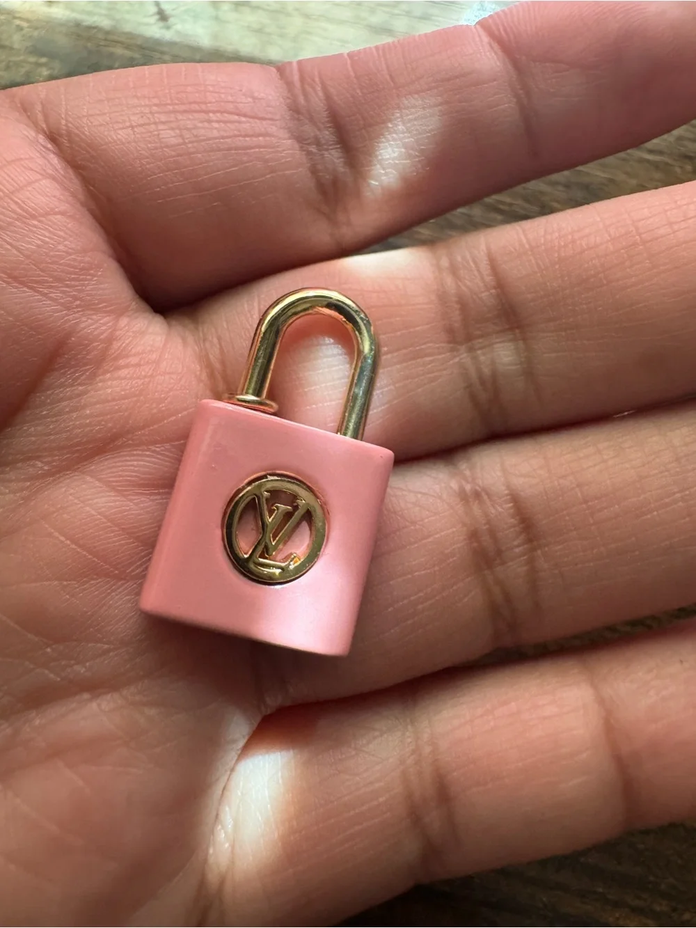 Louise Vuitton pink locket